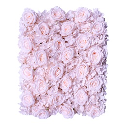 Pink Roses and Hydrangeas Floral Panel