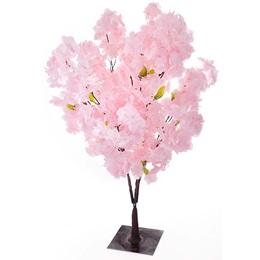 Pink Flowering Bush with Base