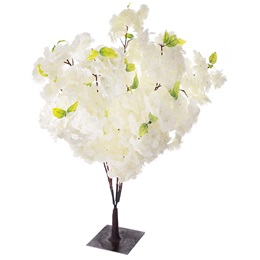 White Flowering Bush with Base