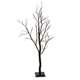 Large Black Glitter Light-up Tree