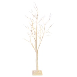 Large White Glitter Light-up Tree