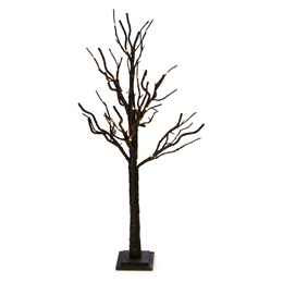 Small Black Glitter Light-up Tree