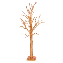 Small Copper Glitter Light-up Tree