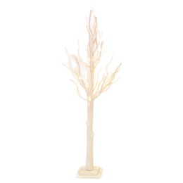 Small Glitter Light-up Tree - White