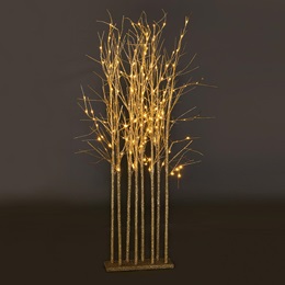 Small Champagne Sparkle Tree Cluster