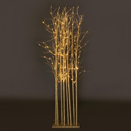 Large Champagne Sparkle Tree Cluster