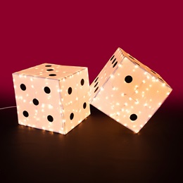 Lady Luck Lit Dice Kit (set of 2)