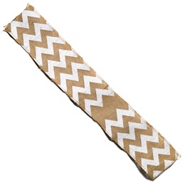 Zig Zag Burlap