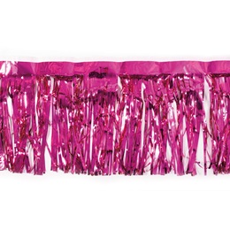 30" Metallic Fringe - Cerise