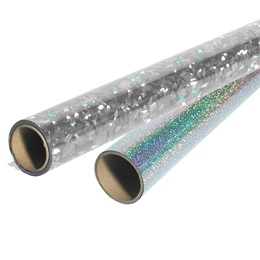 Silver Holographic Roll - 24 inch x 25 feet