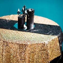 Sequined Square Table Cover - 58"