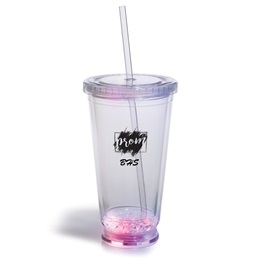 Light-up Tumbler with Straw