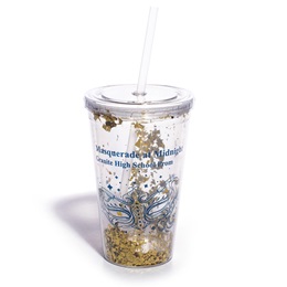 Gold Confetti Luxe Tumbler - Design Your Own