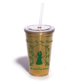 Gold Metallic Luxe Tumbler - Design Your Own