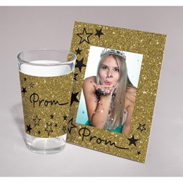 Prom Tumbler and Frame Favor Set - Stars and Glitter