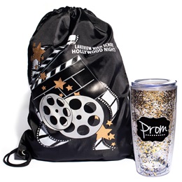 Movie Reels Bag/Glitter Cup Favor Set