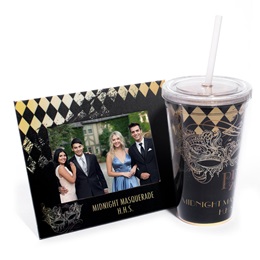 Super Sparkling Tumbler and Budget Frame Set - Gilded Masquerade