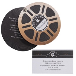 Retro Hollywood Invitation and Ticket Set