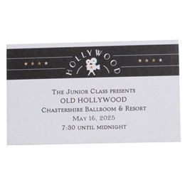 Retro Hollywood Ticket