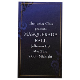 Masquerade Ball Mask Luxury Ticket