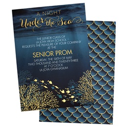 Under the Sea Prom Invitation