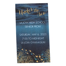 Under the Sea Prom Ticket