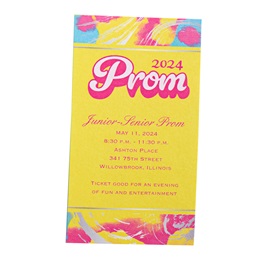 Retro Prom Night Ticket