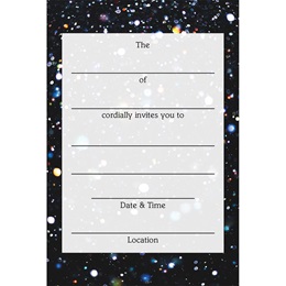 Full-color Fill-in Prom Invitation - Color Sparkle