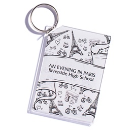 Paris Collage Photo Key Chain