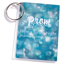 Full-color Rectangle Key Chain - Prism Bubbles