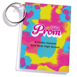 Full-color Rectangle Key Chain - Retro Prom Night