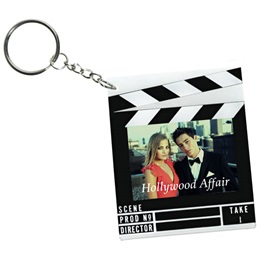 Clapboard Photo Key Chain