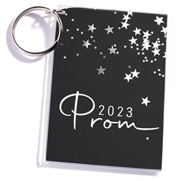 White Starlight Photo Key Chain