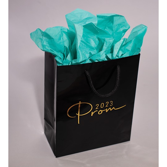 Black and Gold Prom Favor Bag