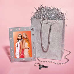 Sparkling Silver Prom Swag Bag
