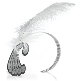 White Feather Headband