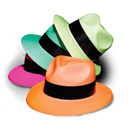 Neon Plastic Fedora