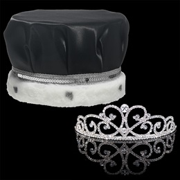 Regal Resplendence King and Queen Crown Set