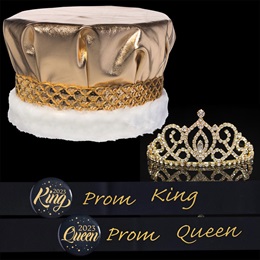Grand in Gold King and Queen  Royalty Accessories Set