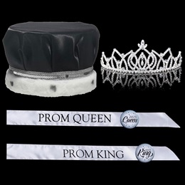 Brilliance Royalty Set With Tiara, Satin Crown, Sashes and Buttons