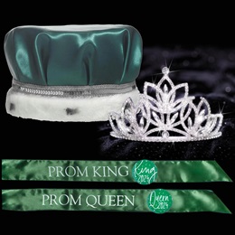 Prom Majestic Royalty Set - Olive Tiara/Satin Crown