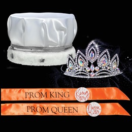 Prom Majestic Royalty Set - Elizabeth Tiara/Satin Crown