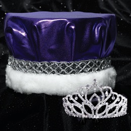 Mirabella Tiara and Metallic Crown Set