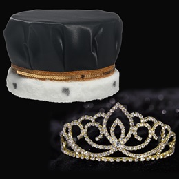 Gold Sasha Tiara and Crown Set