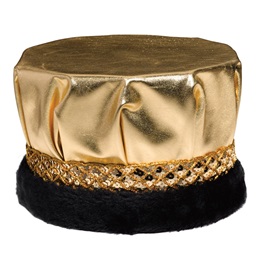 Anderson's Metallic Crown With Gold Band and Black Fur