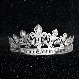 Silver Fleur-de-lis Crown