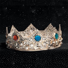 Gold Charlemagne Metal Crown