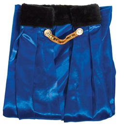 Blue Coronation Robe With Black Collar