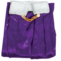 Purple Coronation Robe With White Collar
