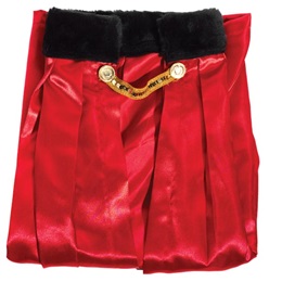 Red Coronation Robe with Black Collar